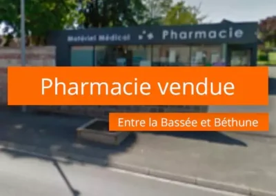 Pharmacie à vendre entre la Bassée et Béthune