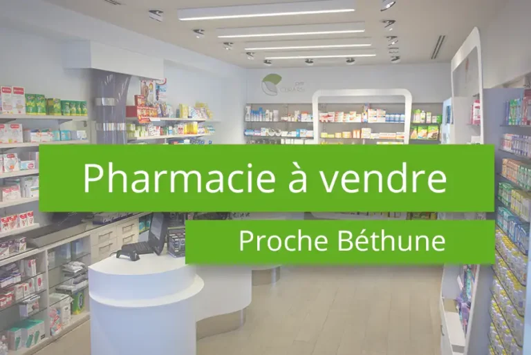 Pharmacie à vendre proximité de Béthune - 62 Pas-de-Calais